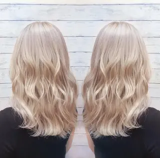 ミディアム カラー 韓国ヘア🤍髪質改善 🇰🇷AKANEのヘアスタイル