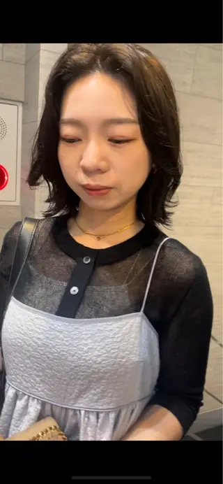 ショート カラー ヘアアレンジ 韓国レイヤー/髪質 改善/縮毛🤍吉田のヘアスタイル