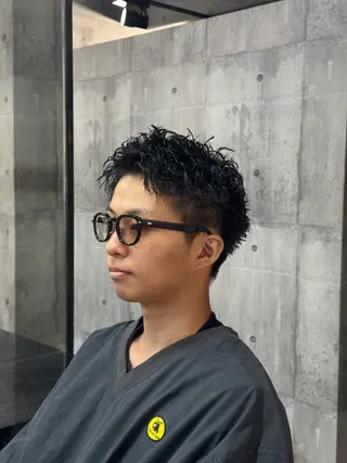 パーマ メンズ 川崎 健翔のヘアスタイル