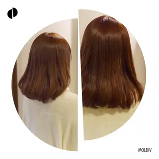 ミディアム セミロング カラー ✨縮毛矯正✨髪質改善 ナカシマ ユミのヘアスタイル