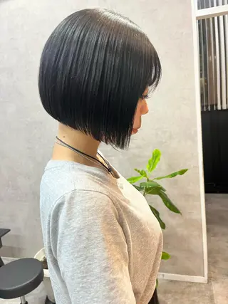 ショート ボブ×縮毛矯正 ryotaのヘアスタイル
