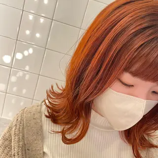 ミディアム カラー ハイトーン 🌷ハルミ🌷のヘアスタイル