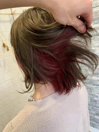 ショート カラー ワタイショウタ 髪質改善✨眉毛サロンのヘアスタイル