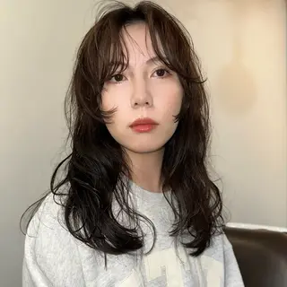 セミロング パーマ NUGGET所属・NUGGET 小野寺一樹のヘアスタイル