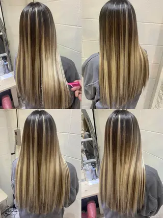 ロング カラー タケ ウチのヘアスタイル