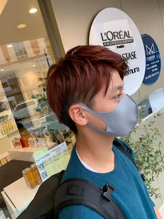 カラー メンズ 西新/siohair 似合わせ/石尾刻矢のヘアスタイル