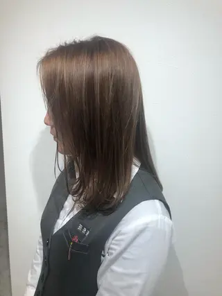 セミロング カラー Warmcolors 🎀Reonaのヘアスタイル