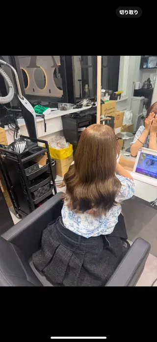 セミロング ゆーめろ /Lapis福岡今泉のヘアスタイル