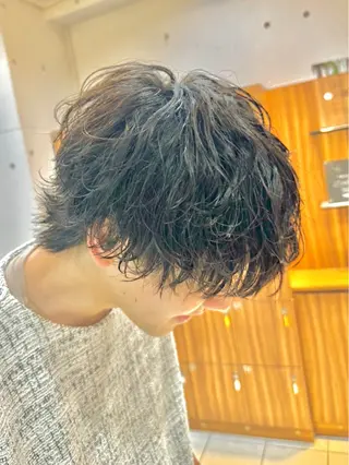 ショート パーマ メンズ パーマ特化美容師 🔥Yoshiyaのヘアスタイル
