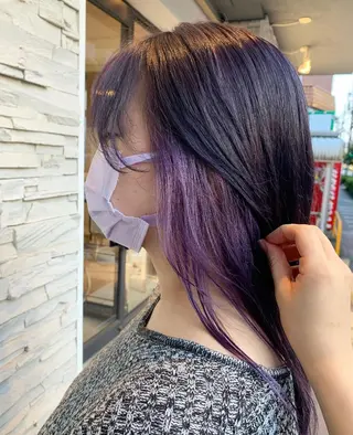 セミロング ゆうき あすかのヘアスタイル