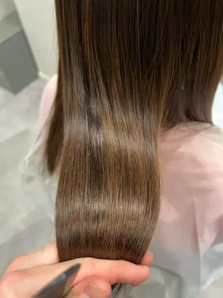 ロング 髪質改善/縮毛矯正/ 超高濃度水素ケアのヘアスタイル