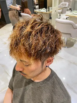 ショート パーマ メンズ CIEL天六店 三上春のヘアスタイル