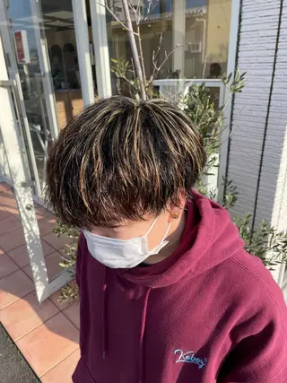 ショート カラー パーマ ヘアアレンジ メンズ 7月末まで予約可能/ ヤマモト モエのヘアスタイル