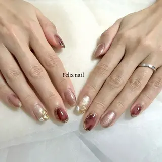 ネイル フェリックスネイル 大人綺麗/トレンドのネイルデザイン
