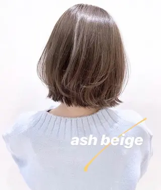 ミディアム カラー k-twoたき✨艶感 カラー/美髪矯正のヘアスタイル