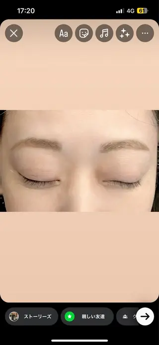 アイブロウ 玉置 七海のヘアスタイル