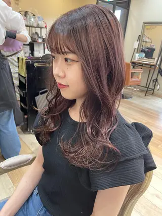 セミロング 亀川蓮 Agu hairのヘアスタイル