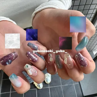 セミロング 小川 柚香のネイルデザイン