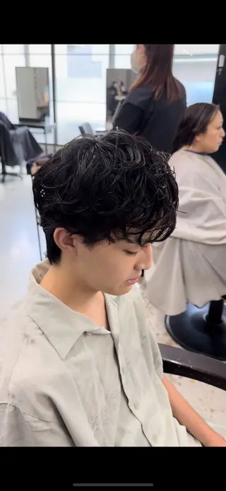 パーマ メンズ be'leef.ric 守口店所属・スペインカール/ メンズパーマ/山下のヘアスタイル