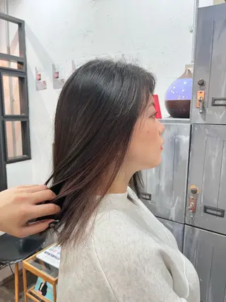 カラー 🖤西嶋　桃花🖤 エクステ/レイヤーのヘアスタイル