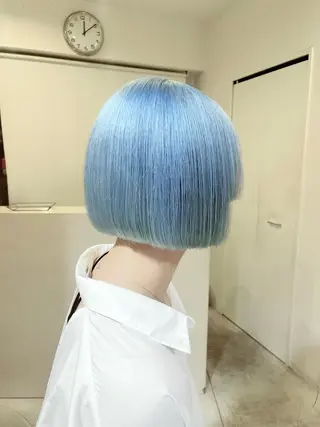 ミディアム カラー 💗モテ髪 ハイトーンあや💗のヘアスタイル