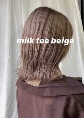 ミディアム カラー 松尾太樹 【pia】福岡美容室のヘアスタイル