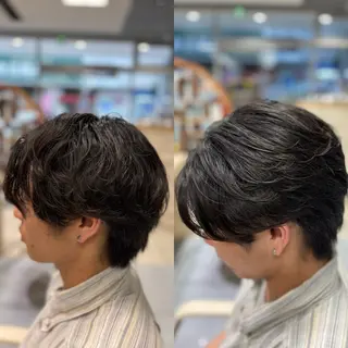 ショート パーマ メンズ メンズ特化韓国風 パーマスタイル/りんのヘアスタイル