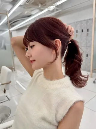 ロング レイヤー/韓国/ 顔周り/しんやのヘアスタイル
