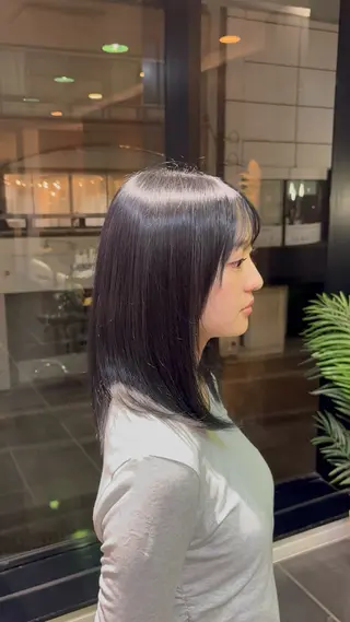 ミディアム カラー ruen大分駅店 /佐藤萌音のヘアスタイル