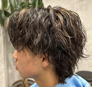 ショート カラー メンズ メンズパーマ特化💈 髙木颯太💈のヘアスタイル