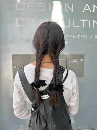 ロング カラー REINA☁️透明感 カラー/ぷつっと♡のヘアスタイル