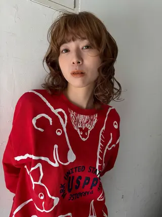 パーマ shiomi H 森　彩華のヘアスタイル