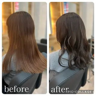 ロング Aguhair milo森山知幸のヘアスタイル