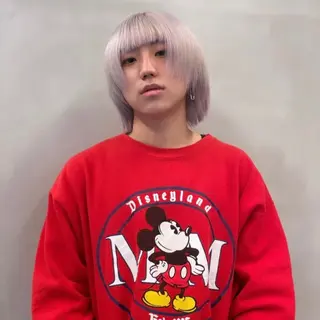 ショート カラー ブロンド／ブリーチ 【SITY.】のヘアスタイル