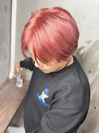 カラー 名古屋のピンク好き かずくん🦩のヘアスタイル