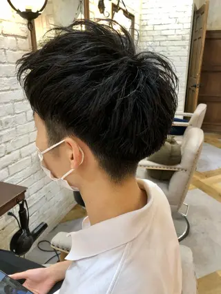 ショート メンズ Carina所属・セン北徒歩５分 キシタクのヘアスタイル