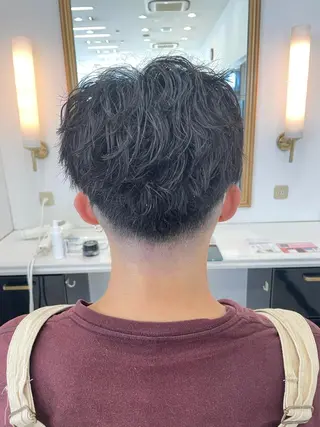 ショート パーマ メンズ Men's hair salon First 中百舌鳥店所属・First なかもず 店 YUKIのヘアスタイル