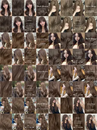 ロング カラー 顔まわりの神様✨ 透明感カラー藤嶋秀幸のヘアスタイル