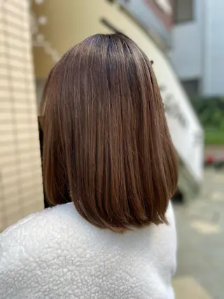 ミディアム カラー 菊地 美憂のヘアスタイル