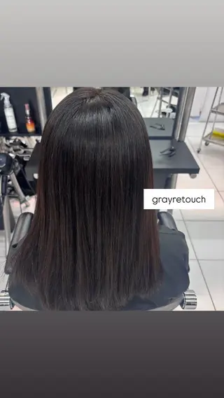 ロング カラー リコ🪐ワンカラー モデル募集のヘアスタイル