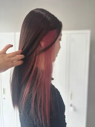 ロング 🫐ブルーラベンダー インナー🫐/MEIのヘアスタイル