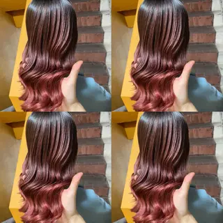 ロング カラー ヘアアレンジ 🦋韓国ヘア 坂本 菜摘🦋のヘアスタイル