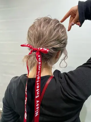 ヘアアレンジ るか/透明感 カラー/アレンジのヘアスタイル