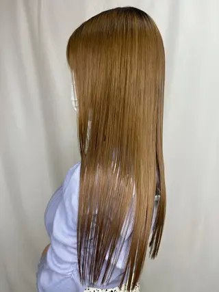 ロング パーマ 髪質改善/縮毛矯正 /ブリーチ矯正/岡部のヘアスタイル