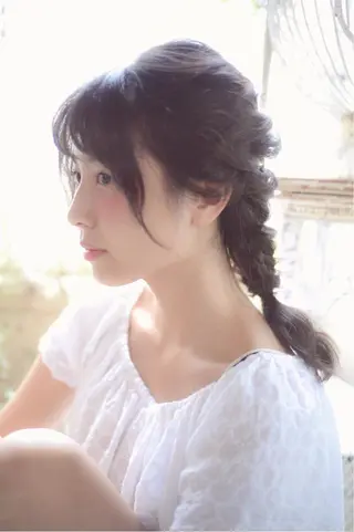 ミディアム セミロング ロング カラー パーマ ヘアアレンジ メンズハイトーン メンズバレイヤージュのヘアスタイル