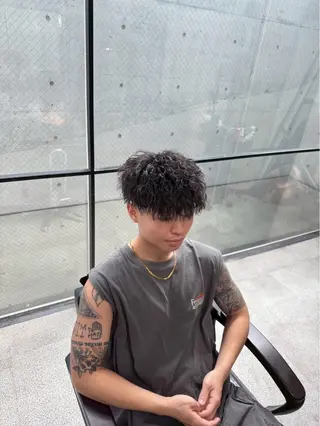 ミディアム メンズ era本店所属・笹尾 陸/era本店 メンズ短髪系美容師のヘアスタイル