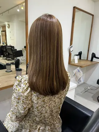 ロング カラー ✨🎨ブリーチなし 透明感カラー✨美友のヘアスタイル