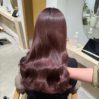 カラー ulu名古屋栄所属・落合しほ/韓国ヘア/ 髪質改善/縮毛矯正のヘアスタイル