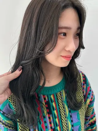 ロング カラー recipe 黒木 彩那のヘアスタイル