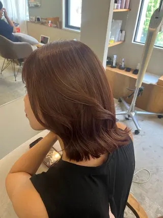 カラー 🌼花屋併設🌼 木下奈々望のヘアスタイル